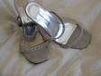 Stunning Silver and Crystal Strappy Wedding Shoes Size 4