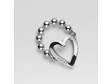 *bargain* Gucci Sterling Silver Heart Toggle Ring - N